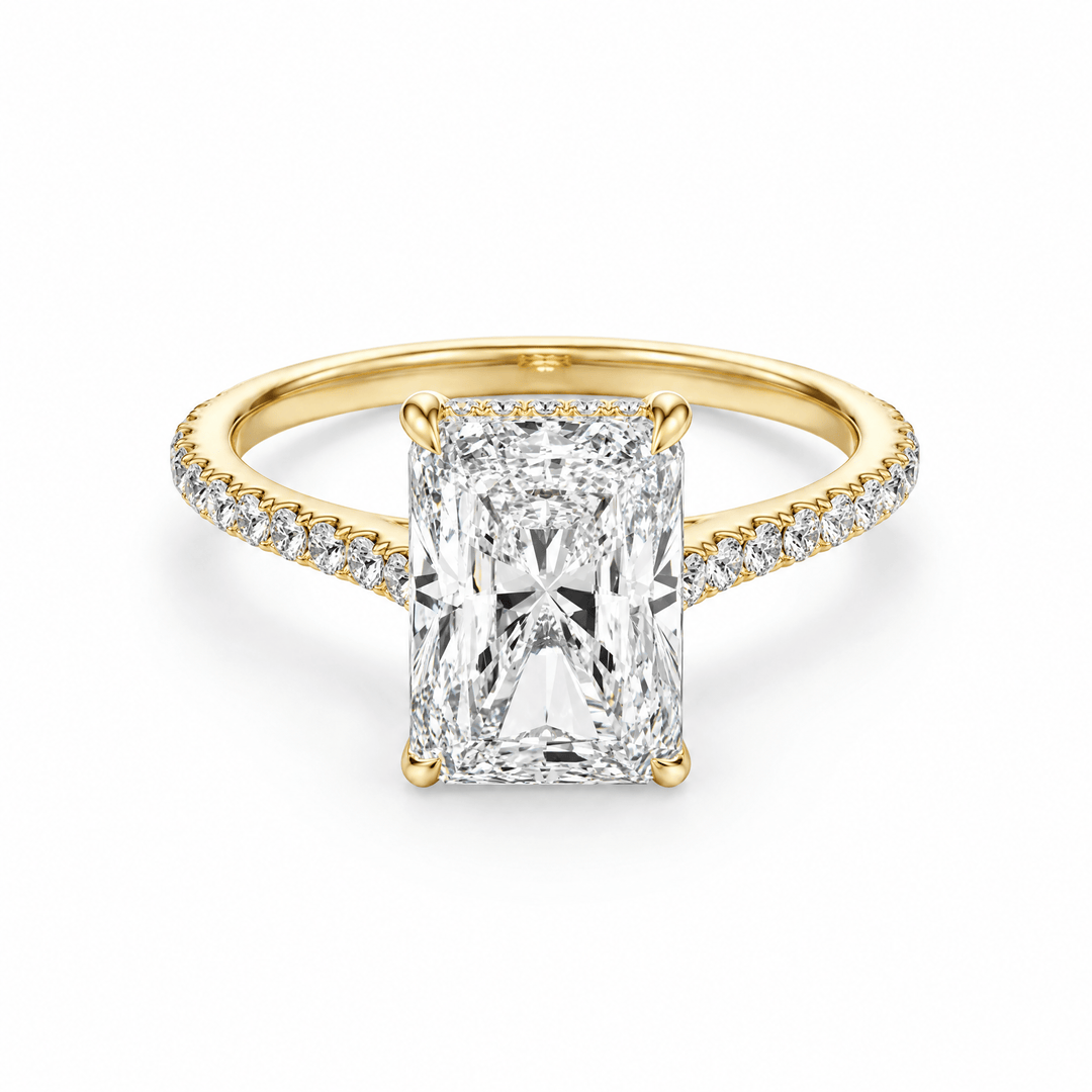 Lumina Radiant Diamond Engagement Ring in Ring by 18 KARATS INC.