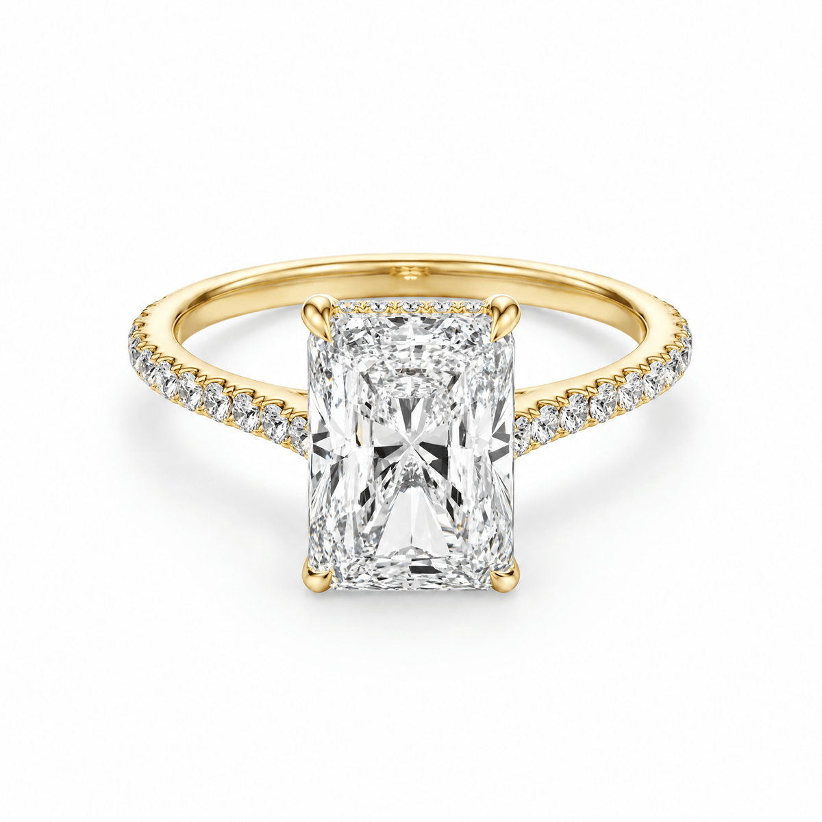 Lumina Radiant Diamond Engagement Ring in Ring by 18 KARATS INC.