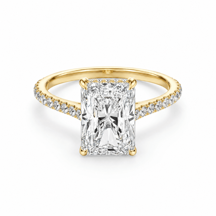 Lumina Radiant Diamond Engagement Ring in Ring by 18 KARATS INC.