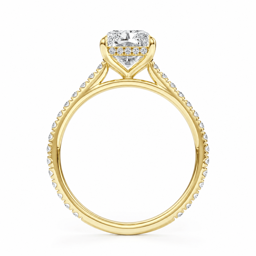 Lumina Radiant Diamond Engagement Ring in Ring by 18 KARATS INC.