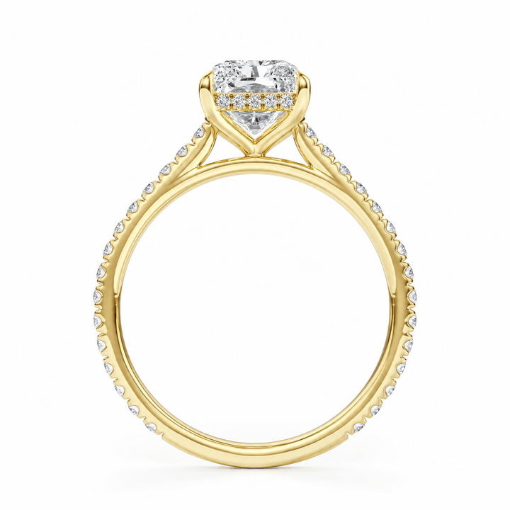 Lumina Radiant Diamond Engagement Ring in Ring by 18 KARATS INC.