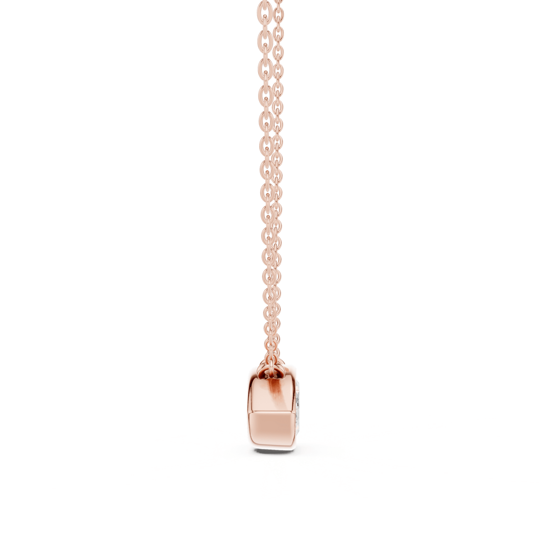 Marquise Cut Diamond Bezel Solitaire Pendant – P1135MQ in Necklace by 18 KARATS INC.