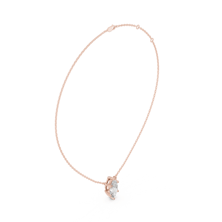 Marquise Cut Diamond Solitaire Pendant - P1134MQ in Necklace by 18 KARATS INC.