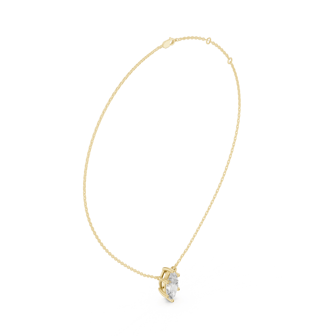 Marquise Cut Diamond Solitaire Pendant - P1134MQ in Necklace by 18 KARATS INC.