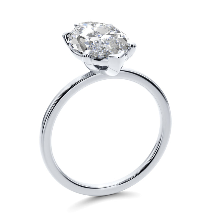 Marquise Dream Solitaire Engagement Ring - R1011 in Ring by 18 KARATS