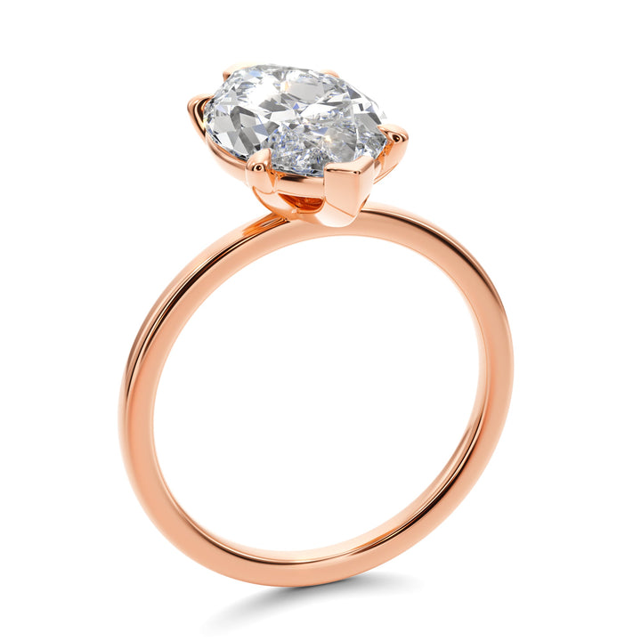 Marquise Dream Solitaire Engagement Ring - R1011 in Ring by 18 KARATS
