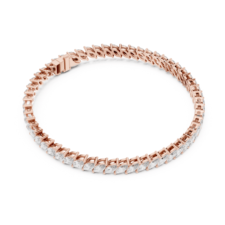 Marquise Lab Diamond 8.4 ctw Tennis Bracelet - BC116 in Bracelet by 18 KARATS INC.