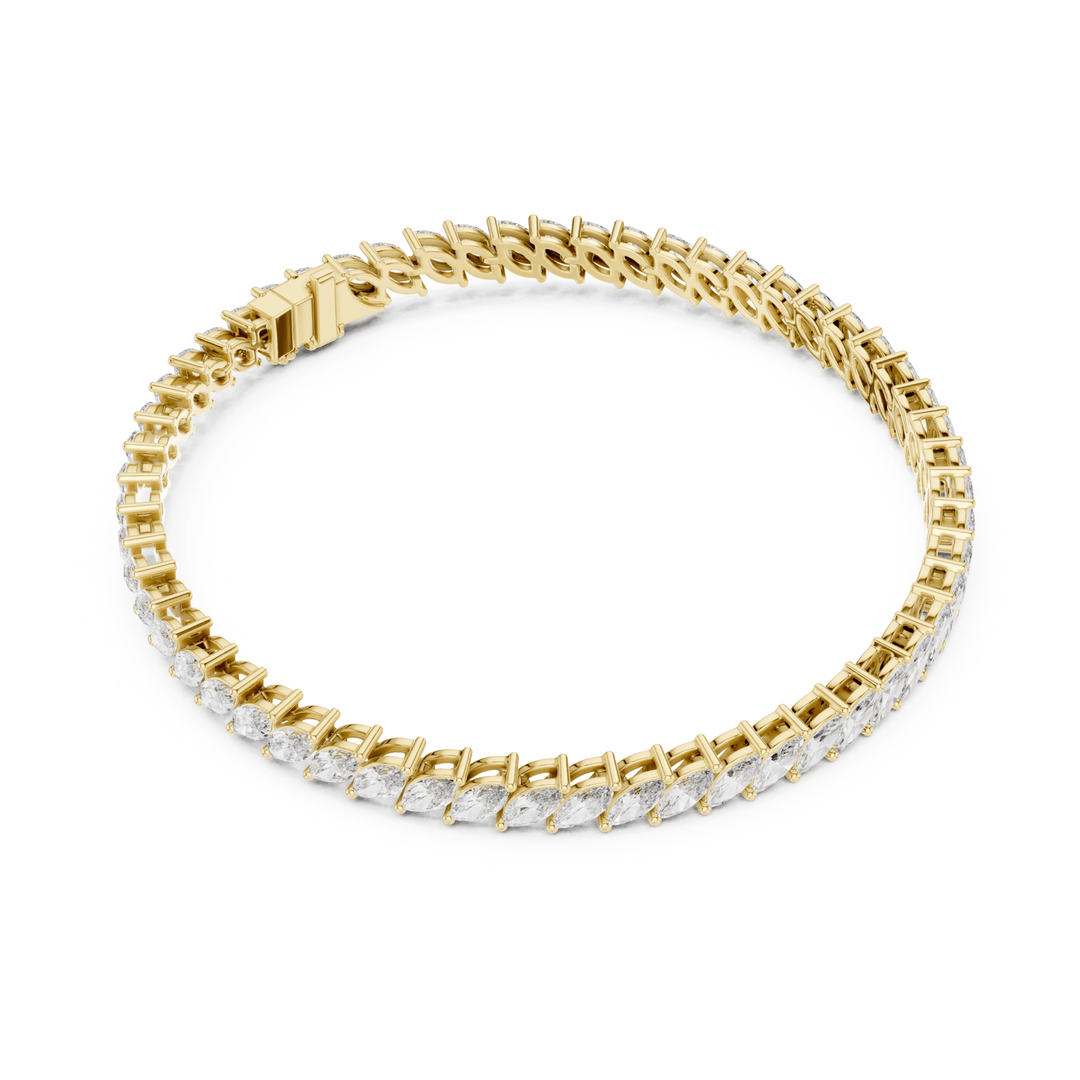 Marquise Lab Diamond 8.4 ctw Tennis Bracelet - BC116 in Bracelet by 18 KARATS INC.