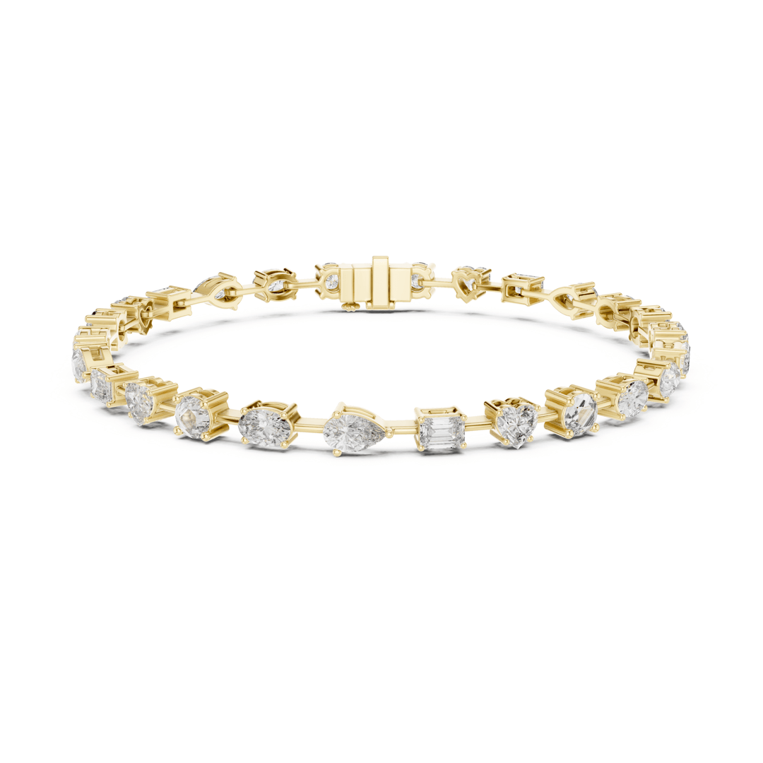 Mixed Shape 4 ctw Lab Diamond Tennis Bracelet - BC117 in Bracelet by 18 KARATS INC.