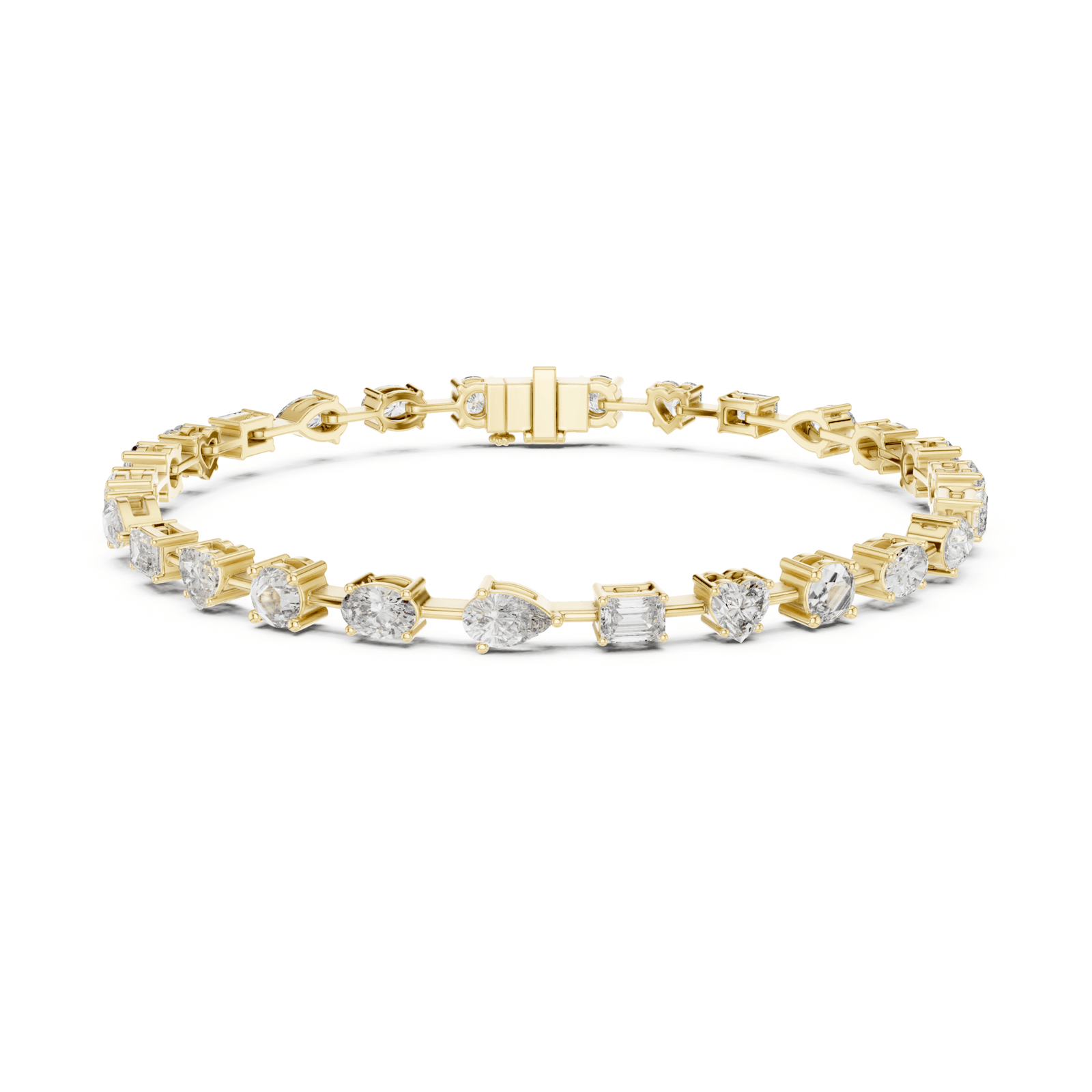 Mixed Shape 4 ctw Lab Diamond Tennis Bracelet - BC117 in Bracelet by 18 KARATS INC.