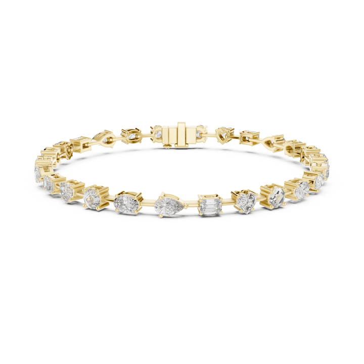 Mixed Shape 4 ctw Lab Diamond Tennis Bracelet - BC117 in Bracelet by 18 KARATS INC.