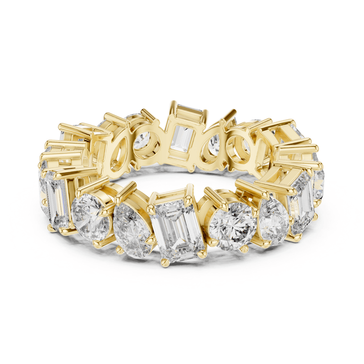 Mixed Shape 5.76 ctw Diamond Eternity Band - B1151 in Wedding Bands by 18 KARATS INC.