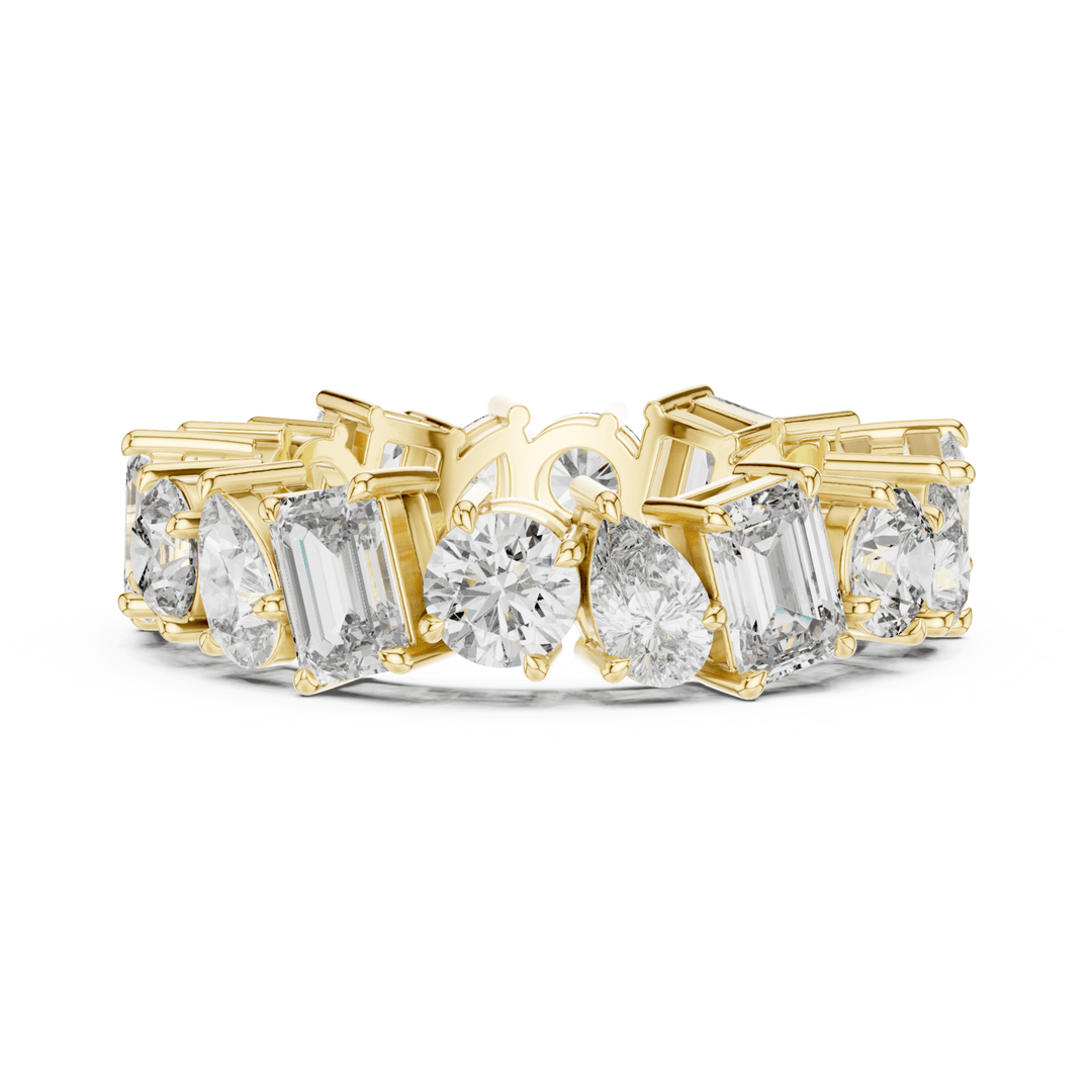 Mixed Shape 5.76 ctw Diamond Eternity Band - B1151 in Wedding Bands by 18 KARATS INC.