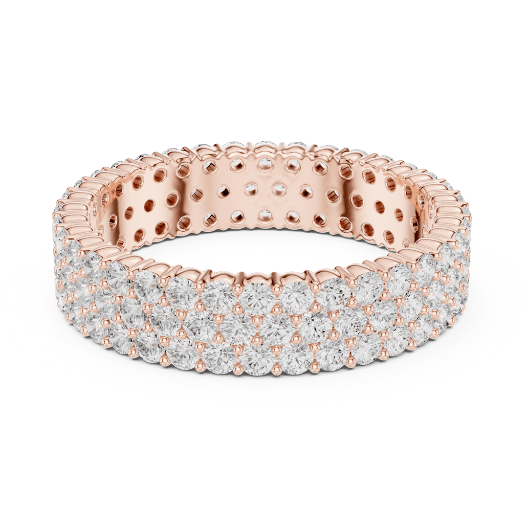Multi-Row Round 1.94 ctw Diamond Eternity Band - B1147 in Wedding Bands by 18 KARATS INC.