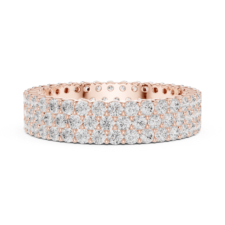 Multi-Row Round 1.94 ctw Diamond Eternity Band - B1147 in Wedding Bands by 18 KARATS INC.