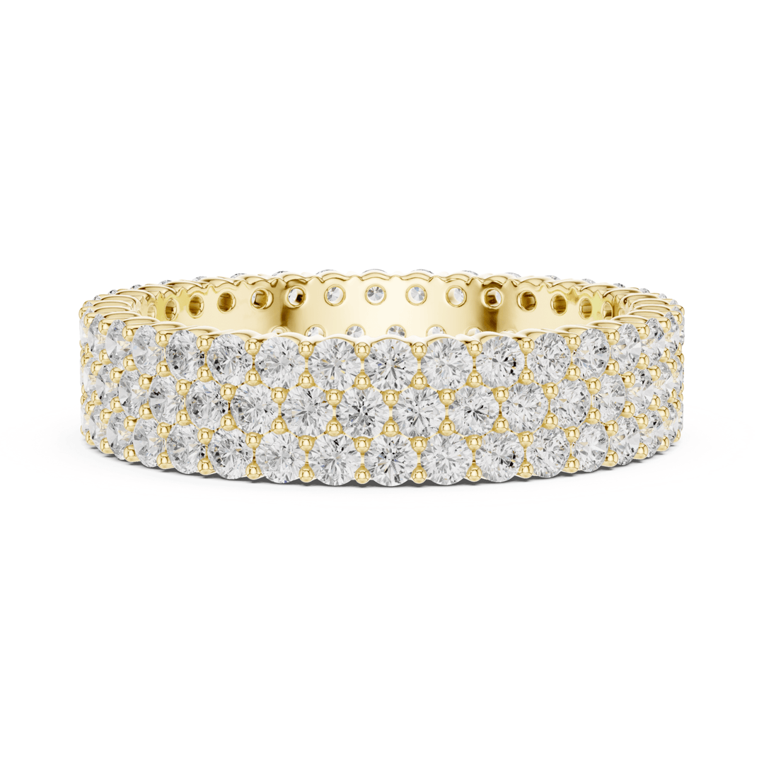 Multi-Row Round 1.94 ctw Diamond Eternity Band - B1147 in Wedding Bands by 18 KARATS INC.