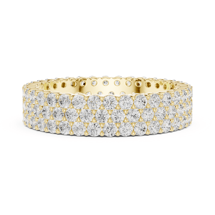 Multi-Row Round 1.94 ctw Diamond Eternity Band - B1147 in Wedding Bands by 18 KARATS INC.