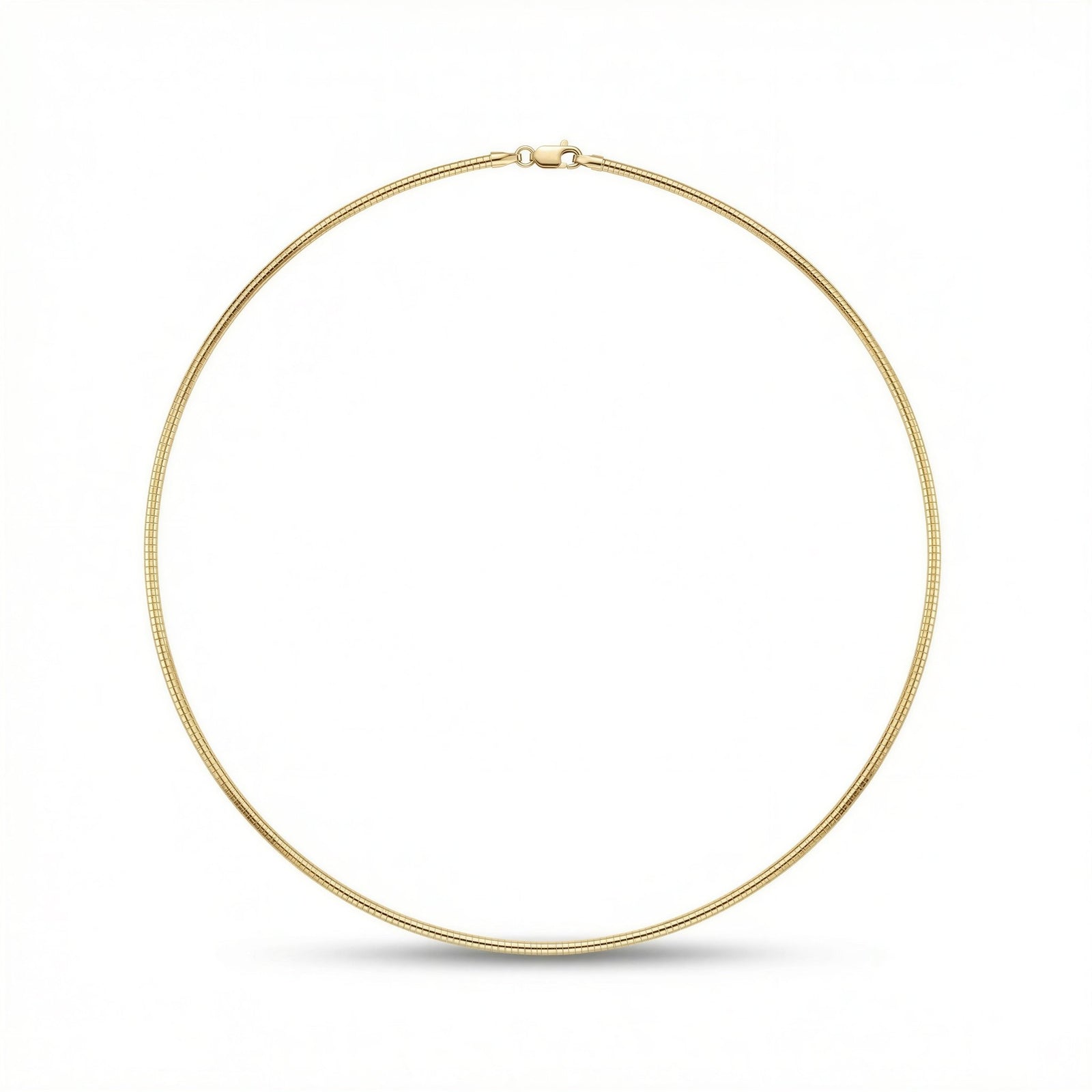 Omega Chain 14K Gold Necklace - P1118 in Necklace by 18 KARATS INC.