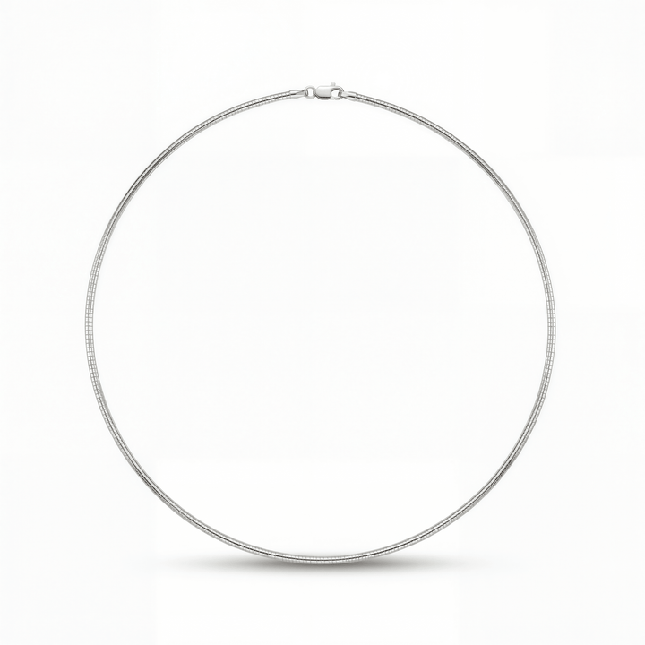 Omega Chain 14K Gold Necklace - P1118 in Necklace by 18 KARATS INC.