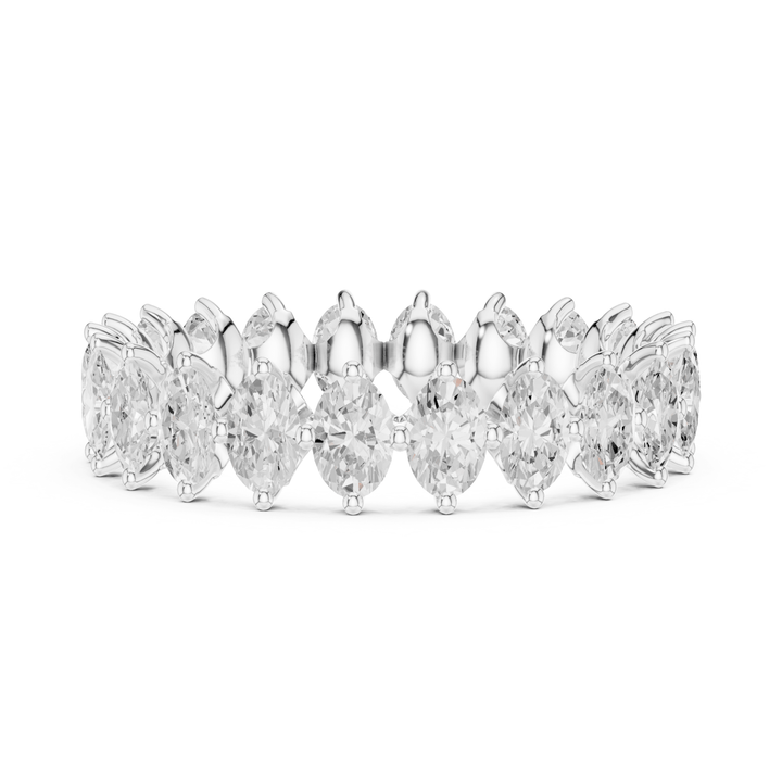 Oval Cut 1.65 ctw Diamond Eternity Band - B1178 in Wedding Bands by 18 KARATS INC.