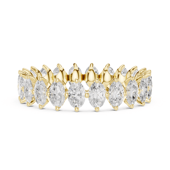 Oval Cut 1.65 ctw Diamond Eternity Band - B1178 in Wedding Bands by 18 KARATS INC.