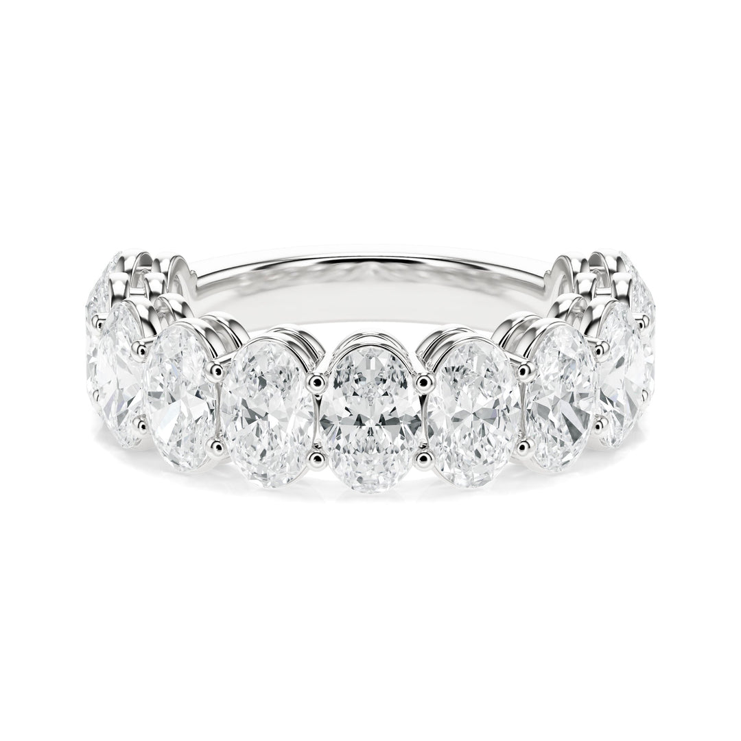 Oval Cut 4.20 ctw Diamond Wedding Band in Wedding Bands by 18 KARATS INC.
