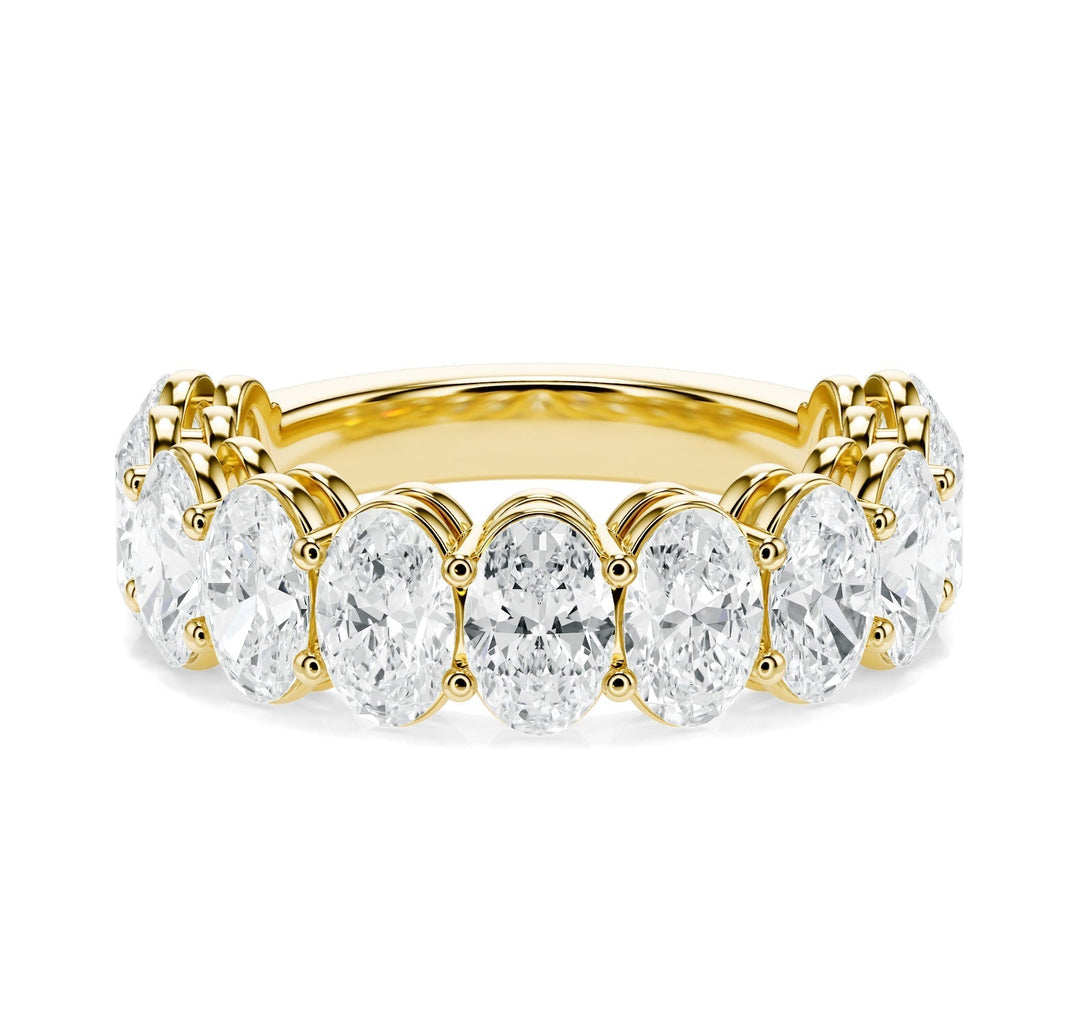 Oval Cut 4.20 ctw Diamond Wedding Band in Wedding Bands by 18 KARATS INC.