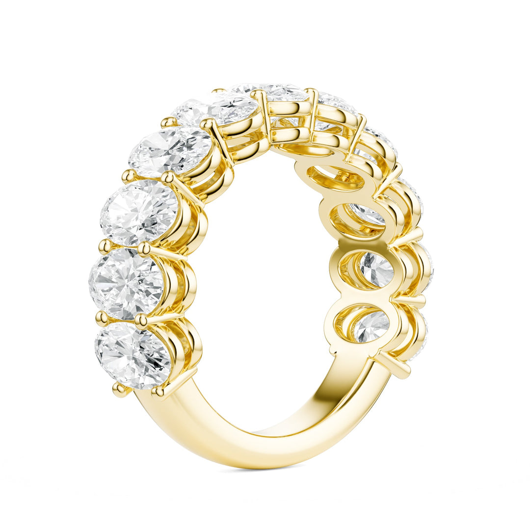 Oval Cut 4.20 ctw Diamond Wedding Band in Wedding Bands by 18 KARATS INC.
