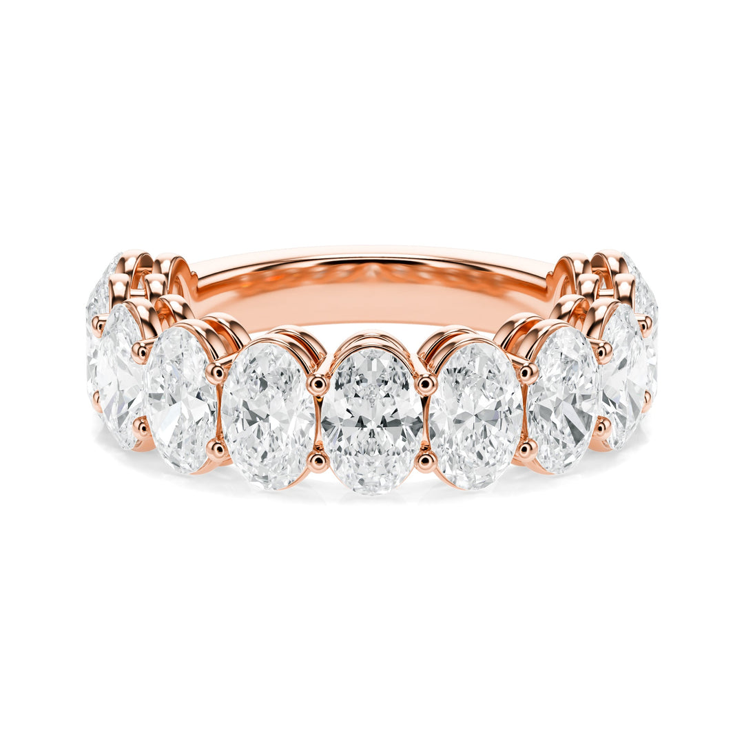 Oval Cut 4.20 ctw Diamond Wedding Band in Wedding Bands by 18 KARATS INC.