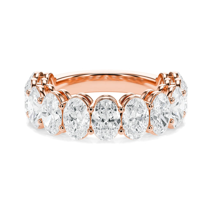Oval Cut 4.20 ctw Diamond Wedding Band in Wedding Bands by 18 KARATS INC.