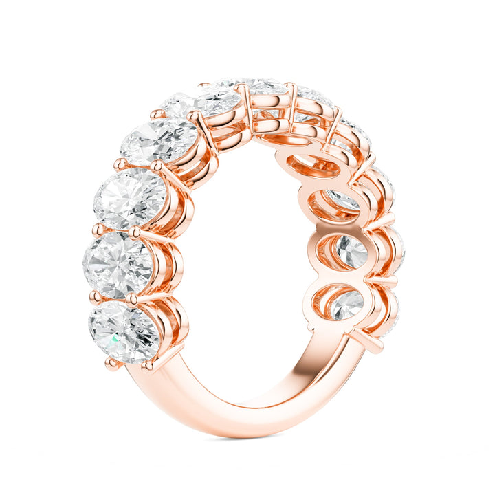 Oval Cut 4.20 ctw Diamond Wedding Band in Wedding Bands by 18 KARATS INC.