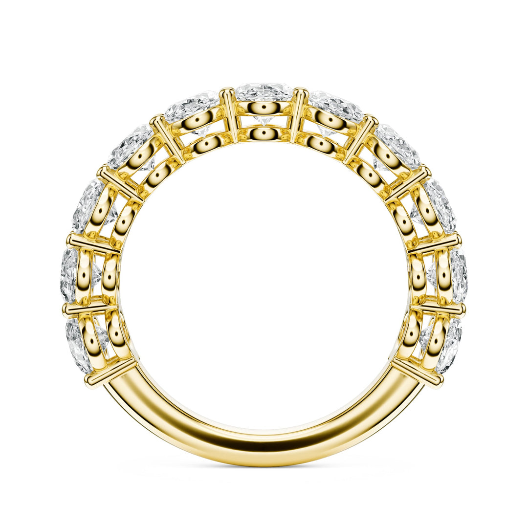 Oval Cut 4.20 ctw Diamond Wedding Band in Wedding Bands by 18 KARATS INC.