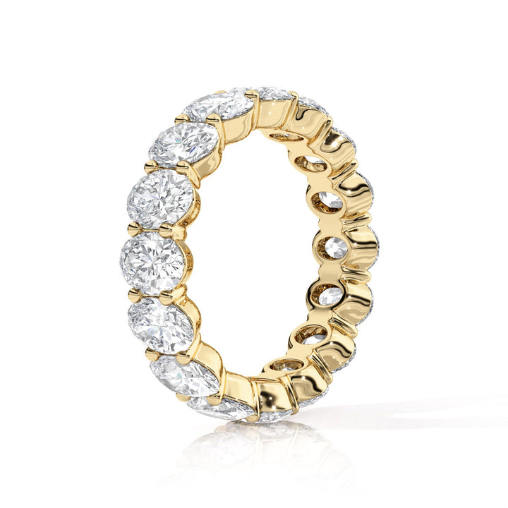 Oval Diamond Eternity Wedding Band - B1122 in Wedding Bands by 18 KARATS INC.