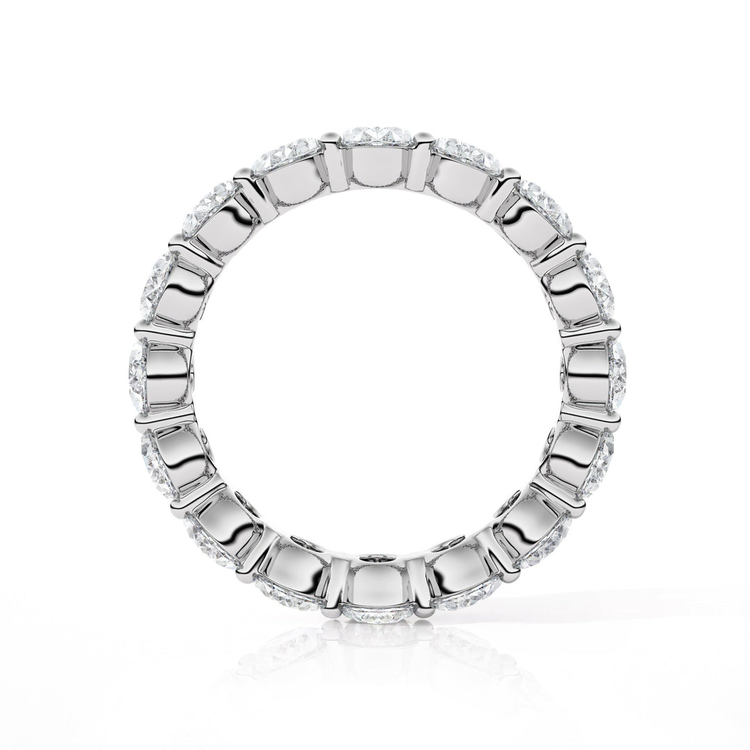 Oval Diamond Eternity Wedding Band - B1122 in Wedding Bands by 18 KARATS INC.