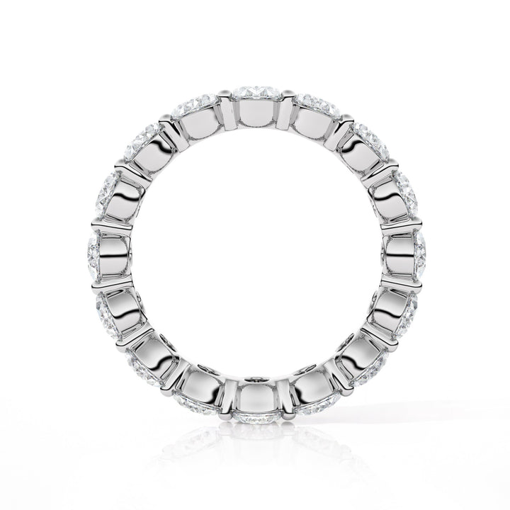 Oval Diamond Eternity Wedding Band - B1122 in Wedding Bands by 18 KARATS INC.