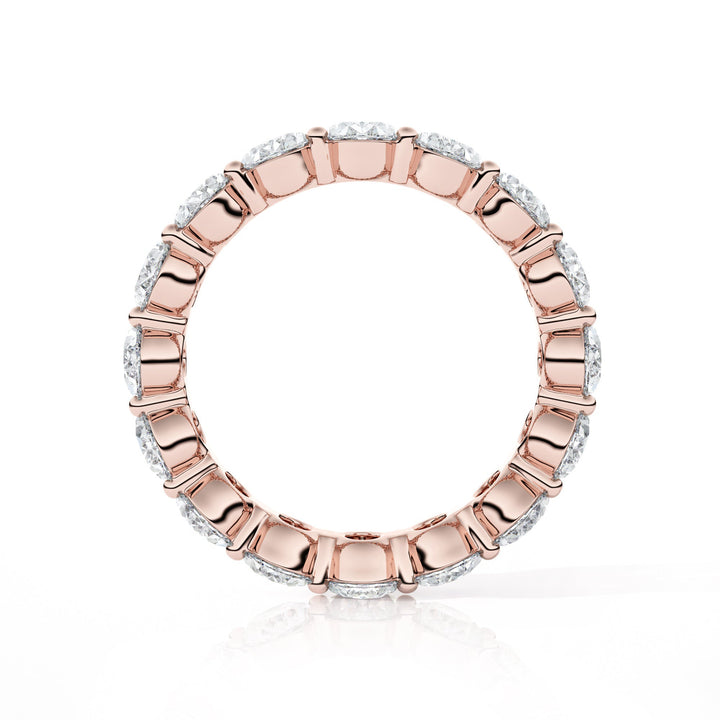 Oval Diamond Eternity Wedding Band - B1122 in Wedding Bands by 18 KARATS INC.