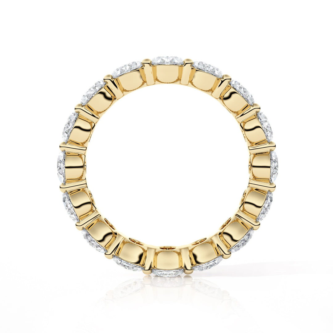 Oval Diamond Eternity Wedding Band - B1122 in Wedding Bands by 18 KARATS INC.