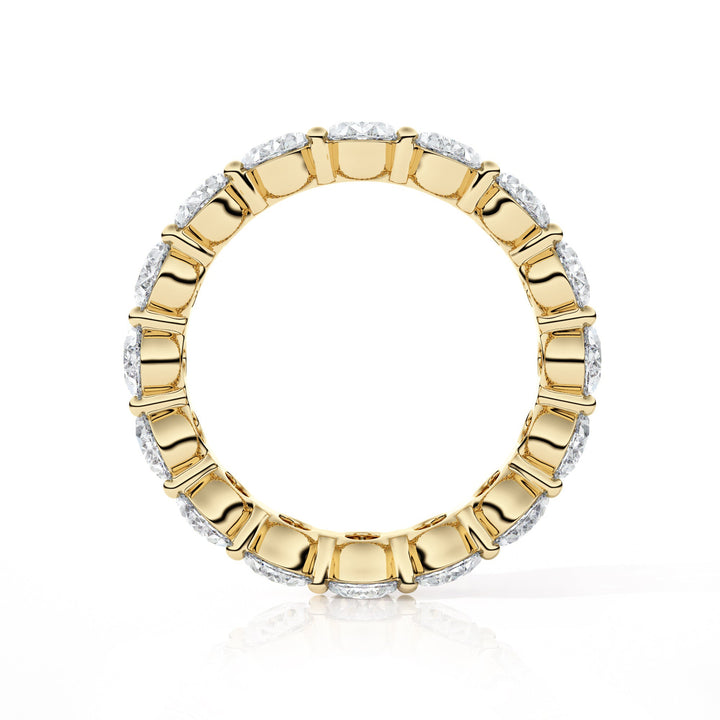 Oval Diamond Eternity Wedding Band - B1122 in Wedding Bands by 18 KARATS INC.