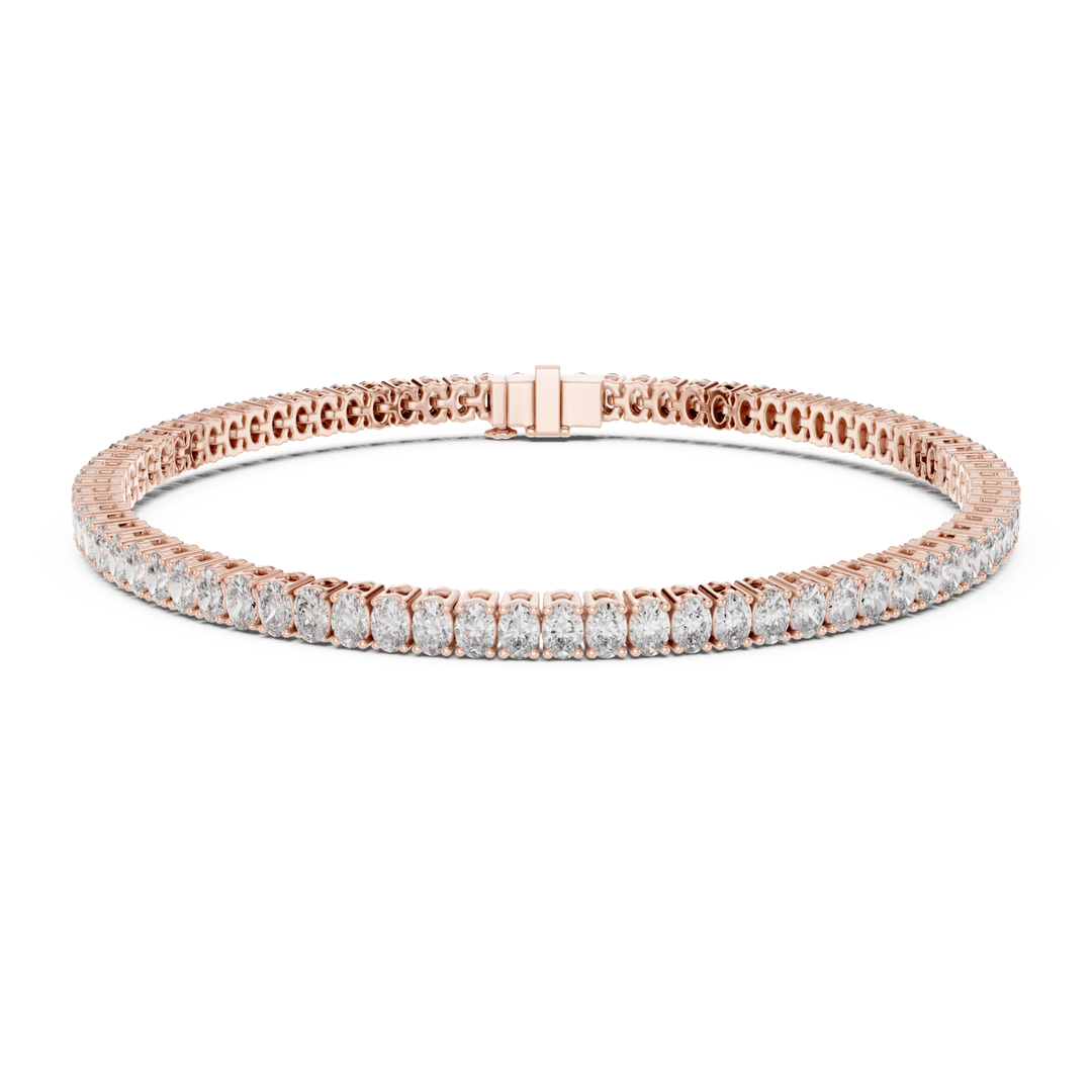 Oval Lab Diamond 11.85 ctw Tennis Bracelet - BC115 in Bracelet by 18 KARATS INC.
