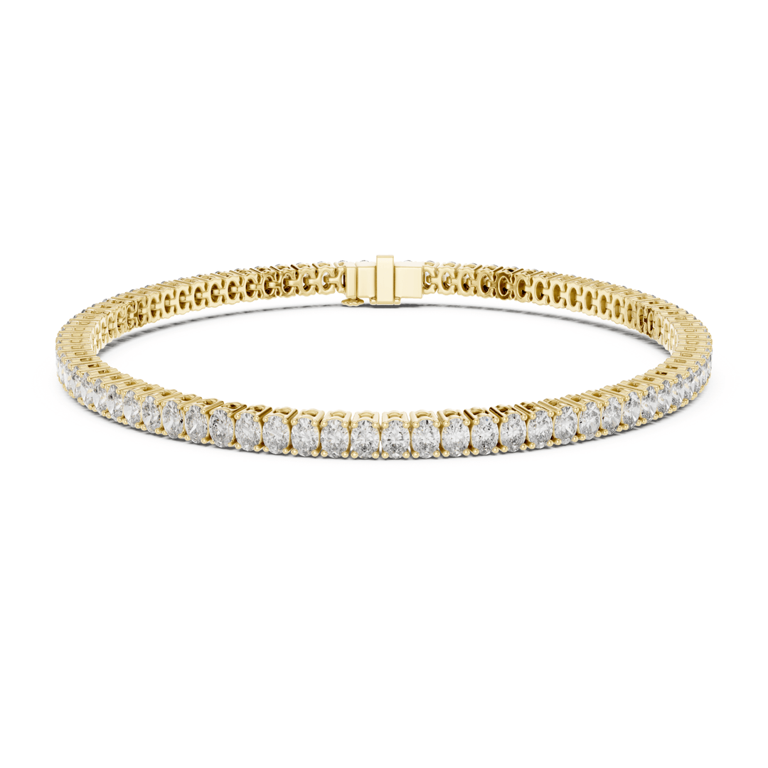 Oval Lab Diamond 11.85 ctw Tennis Bracelet - BC115 in Bracelet by 18 KARATS INC.
