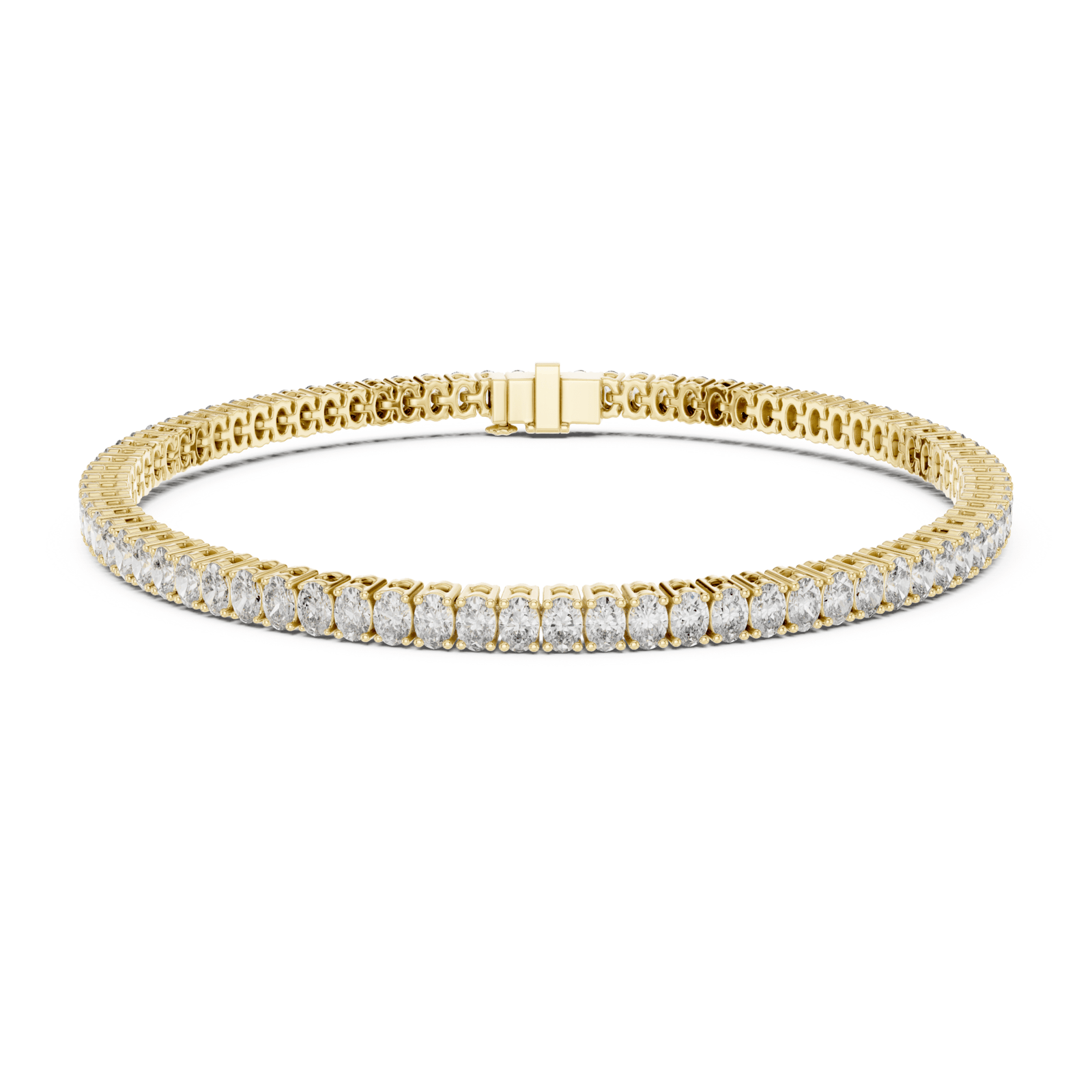 Oval Lab Diamond 11.85 ctw Tennis Bracelet - BC115 in Bracelet by 18 KARATS INC.