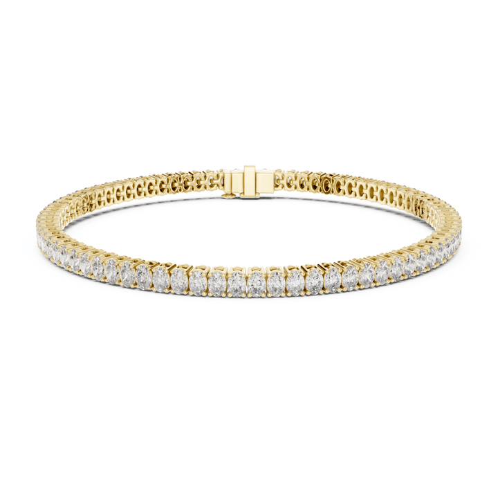 Oval Lab Diamond 11.85 ctw Tennis Bracelet - BC115 in Bracelet by 18 KARATS INC.