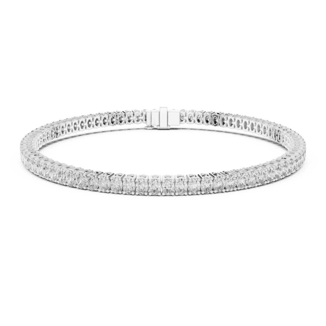 Oval Lab Diamond 11.85 ctw Tennis Bracelet - BC115 in Bracelet by 18 KARATS INC.