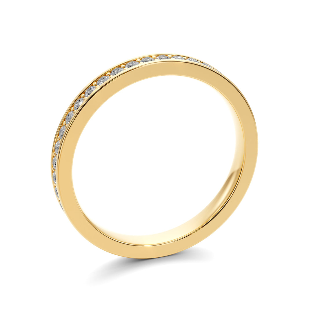 Pave Wedding Band — B1002 in Wedding Bands by 18 KARATS