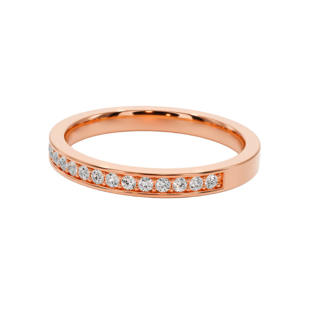 Pave Wedding Band — B1002 in Wedding Bands by 18 KARATS