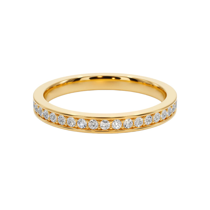 Pave Wedding Band — B1002 in Wedding Bands by 18 KARATS