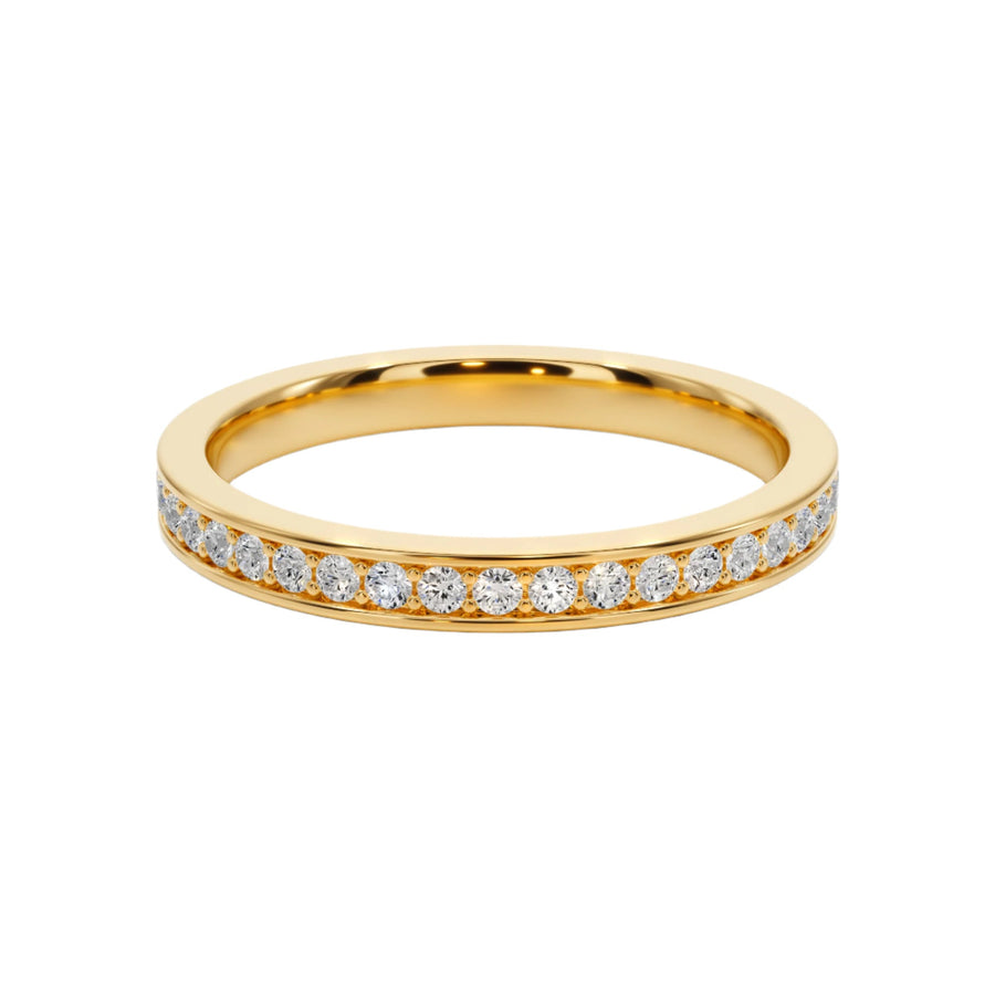 Pave Wedding Band — B1002 in Wedding Bands by 18 KARATS