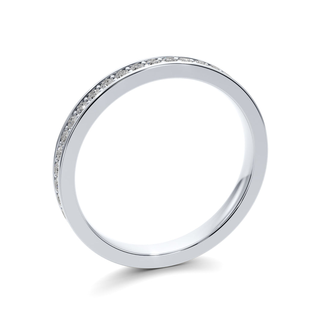 Pave Wedding Band — B1002 in Wedding Bands by 18 KARATS