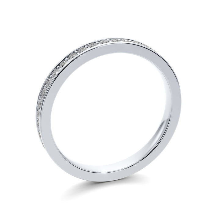 Pave Wedding Band — B1002 in Wedding Bands by 18 KARATS