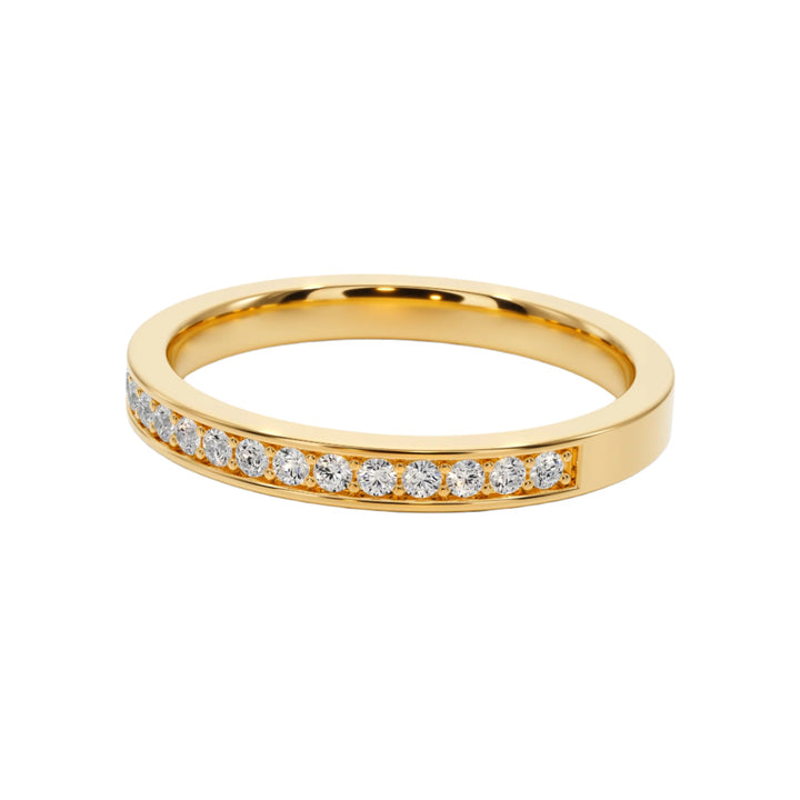 Pave Wedding Band — B1002 in Wedding Bands by 18 KARATS